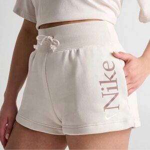 NIKE Women's Nike Sportswear Phoenix Fleece High-Waisted 2" Logo Shorts Lilac S